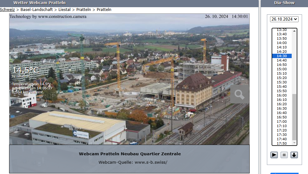 Baustellen Kamera Basel